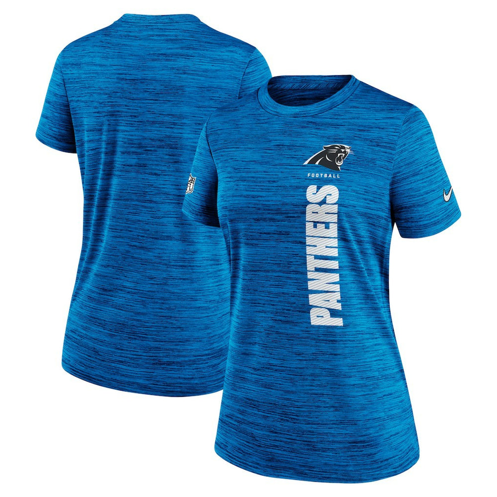 Carolina Panthers Women's Sideline Velocity Dri-FIT T-Shirt - Blue T-shirts