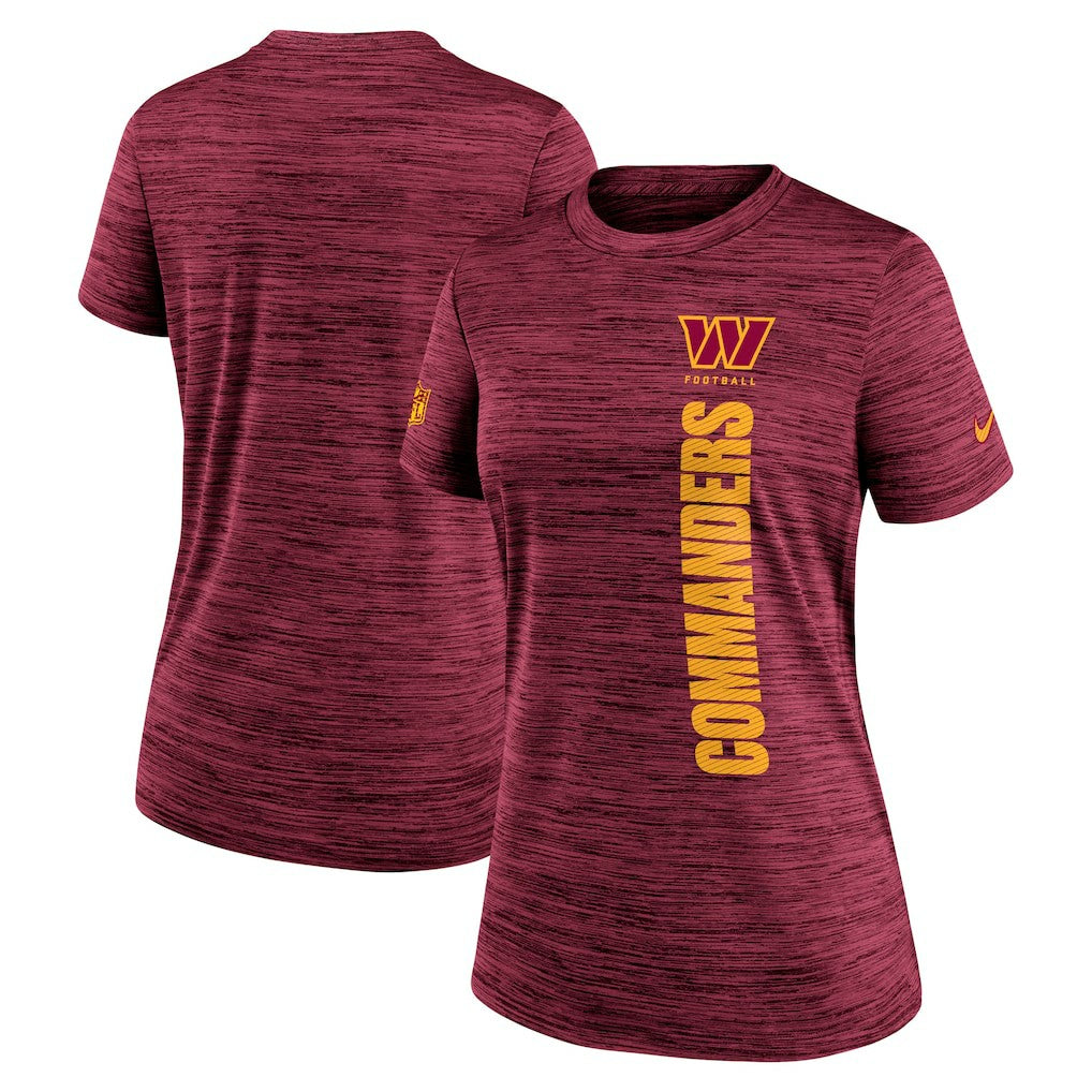 Washington Commanders Women's Sideline Velocity Dri-FIT T-Shirt - Burgundy T-shirts