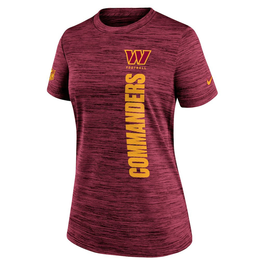 Washington Commanders Women's Sideline Velocity Dri-FIT T-Shirt - Burgundy T-shirts