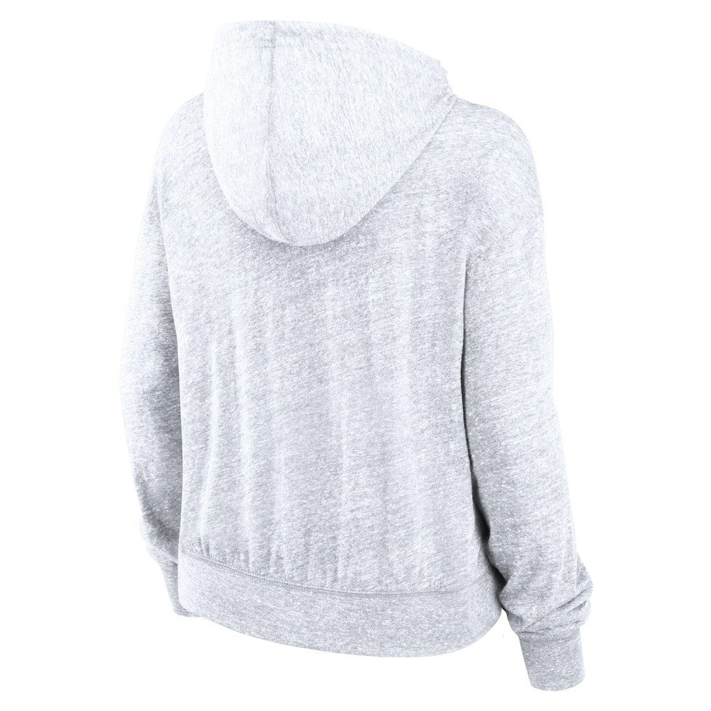 Dallas Cowboys Women's Gym Vintage Logo Pullover Hoodie - White Hoodies
