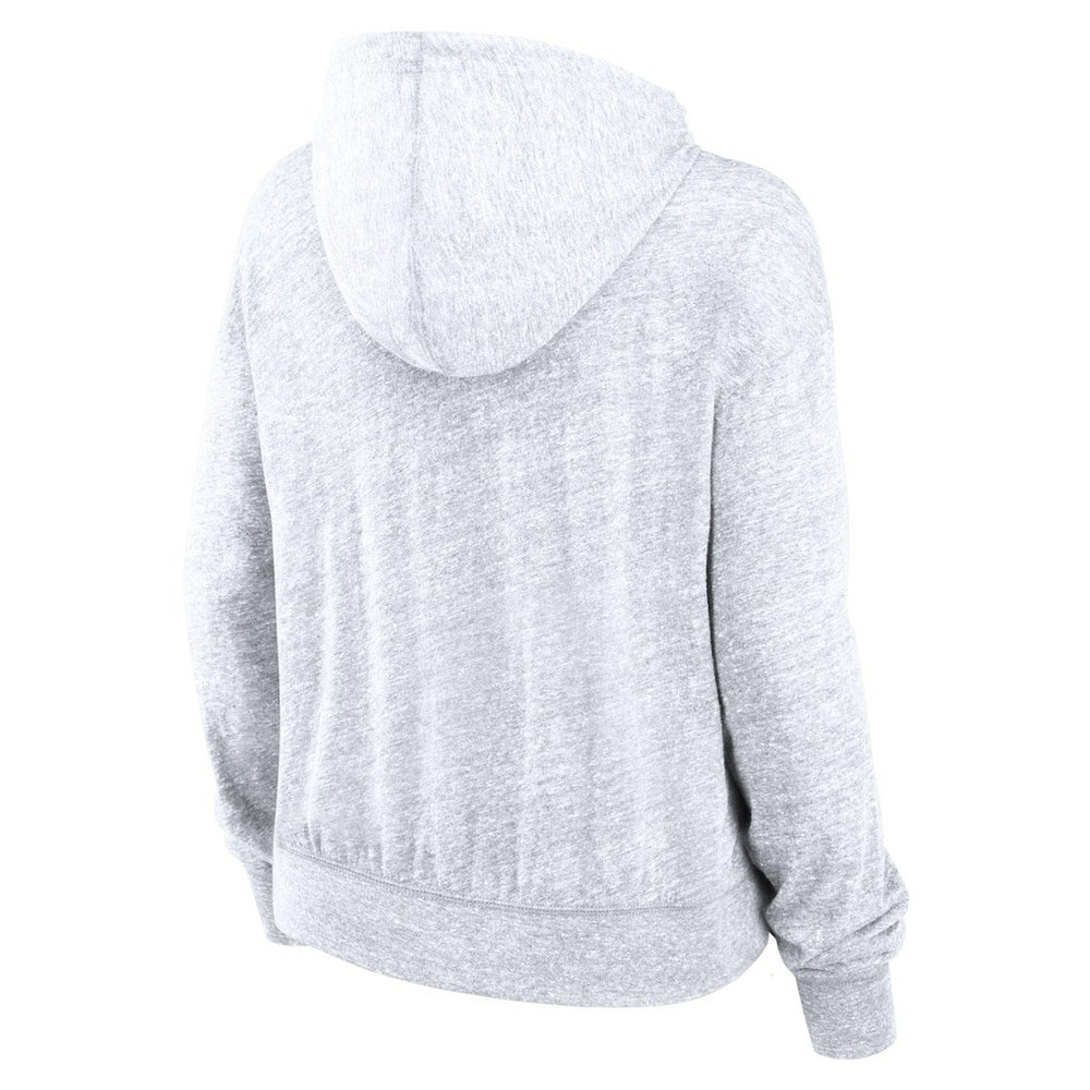 Dallas Cowboys Women's Gym Vintage Logo Pullover Hoodie - White Hoodies