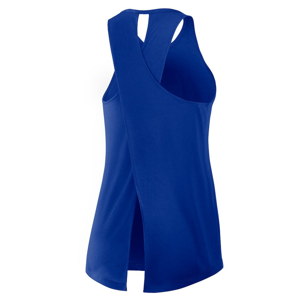 Buffalo Bills Women's Open-Back Crisscross Dri-FIT Tank Top - Royal Tops