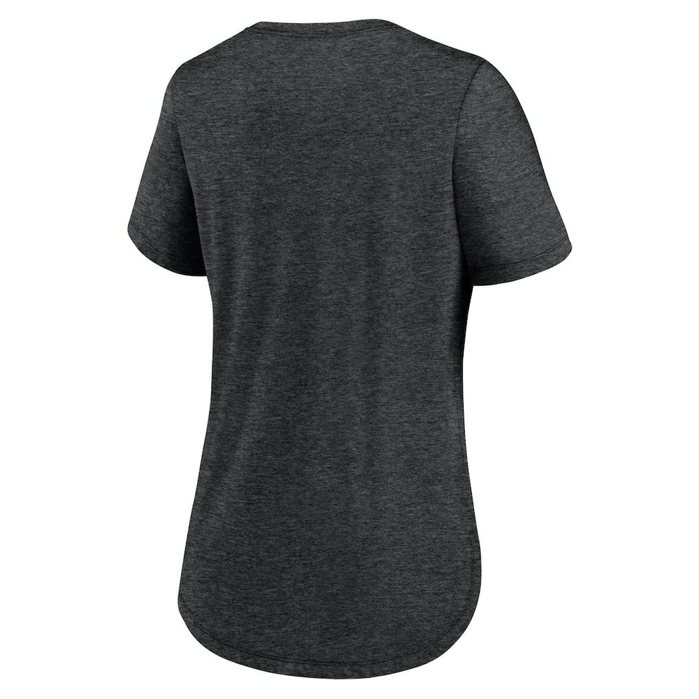 New York Jets Women's Fashion Tri-Blend T-Shirt - Heather Black T-shirts