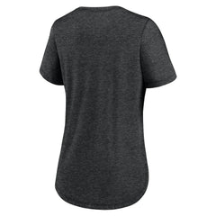 New York Jets Women's Fashion Tri-Blend T-Shirt - Heather Black T-shirts