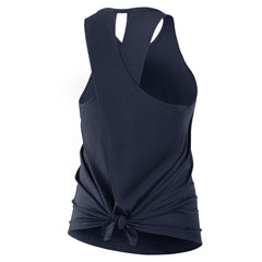 Tennessee Titans Women's Open-Back Crisscross Dri-FIT Tank Top - Navy Tops