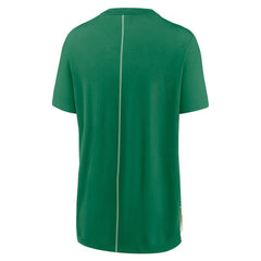 New York Jets Women's Wordmark Tri-Blend T-Shirt - Cream/Kelly Green T-shirts