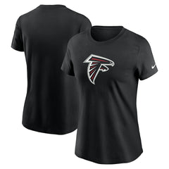 Atlanta Falcons Women's Primary Logo T-Shirt - Black T-shirts