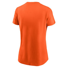 Cleveland Browns Women's Throwback Primary Logo T-Shirt - Orange T-shirts