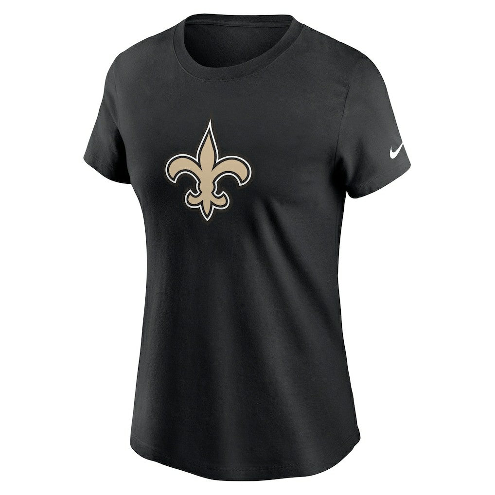 New Orleans Saints Women's Primary Logo T-Shirt - Black T-shirts