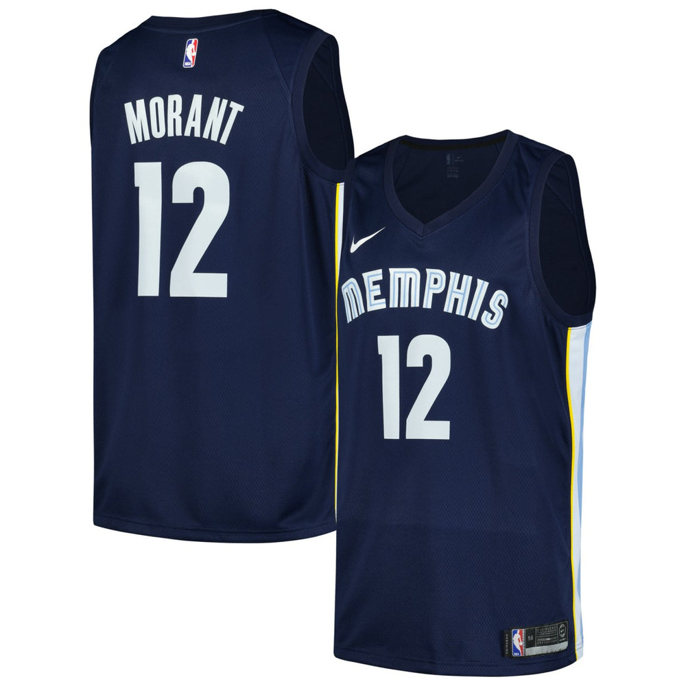 Ja Morant Memphis Grizzlies Swingman Player Jersey Icon Edition Navy - Nike outlet