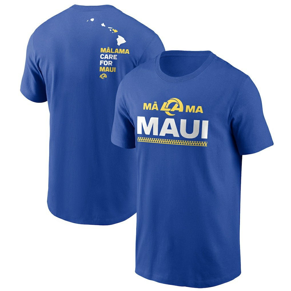 Los Angeles Rams x Maui Relief T-Shirt - Royal T-shirts