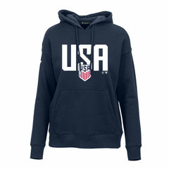USMNT Levelwear Women's Podium Mascot Pullover Hoodie Navy