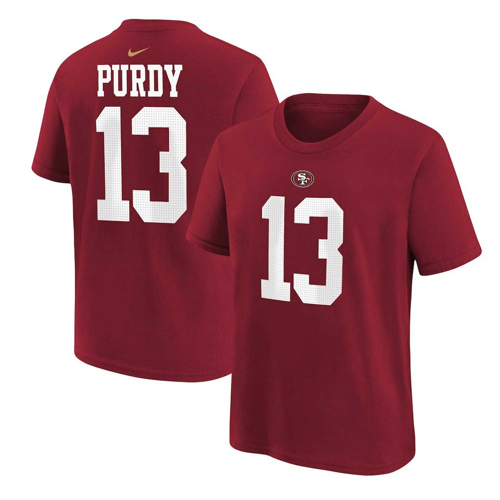 Brock Purdy San Francisco 49ers Preschool Player Name & Number T-Shirt - Scarlet T-shirts