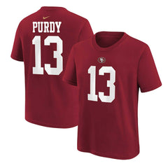 Brock Purdy San Francisco 49ers Preschool Player Name & Number T-Shirt - Scarlet T-shirts