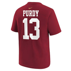 Brock Purdy San Francisco 49ers Preschool Player Name & Number T-Shirt - Scarlet T-shirts