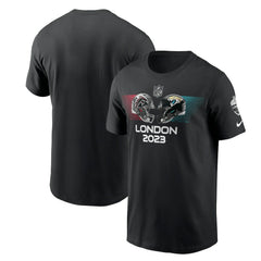 Atlanta Falcons vs. Jacksonville Jaguars 2023 London Game Essential T-Shirt - Black T-shirts