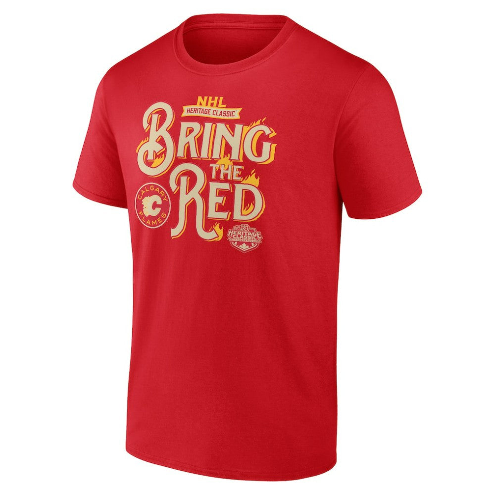 Calgary Flames Fanatics 2023 NHL Heritage Classic Local T-Shirt – Red | US 200536126