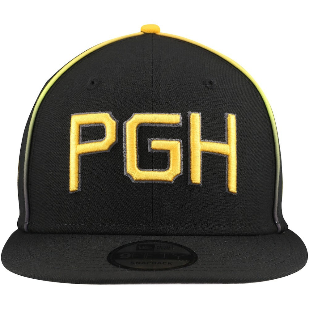 Pittsburgh Pirates New Era City Connect 9FIFTY Snapback Hat - Black Hats