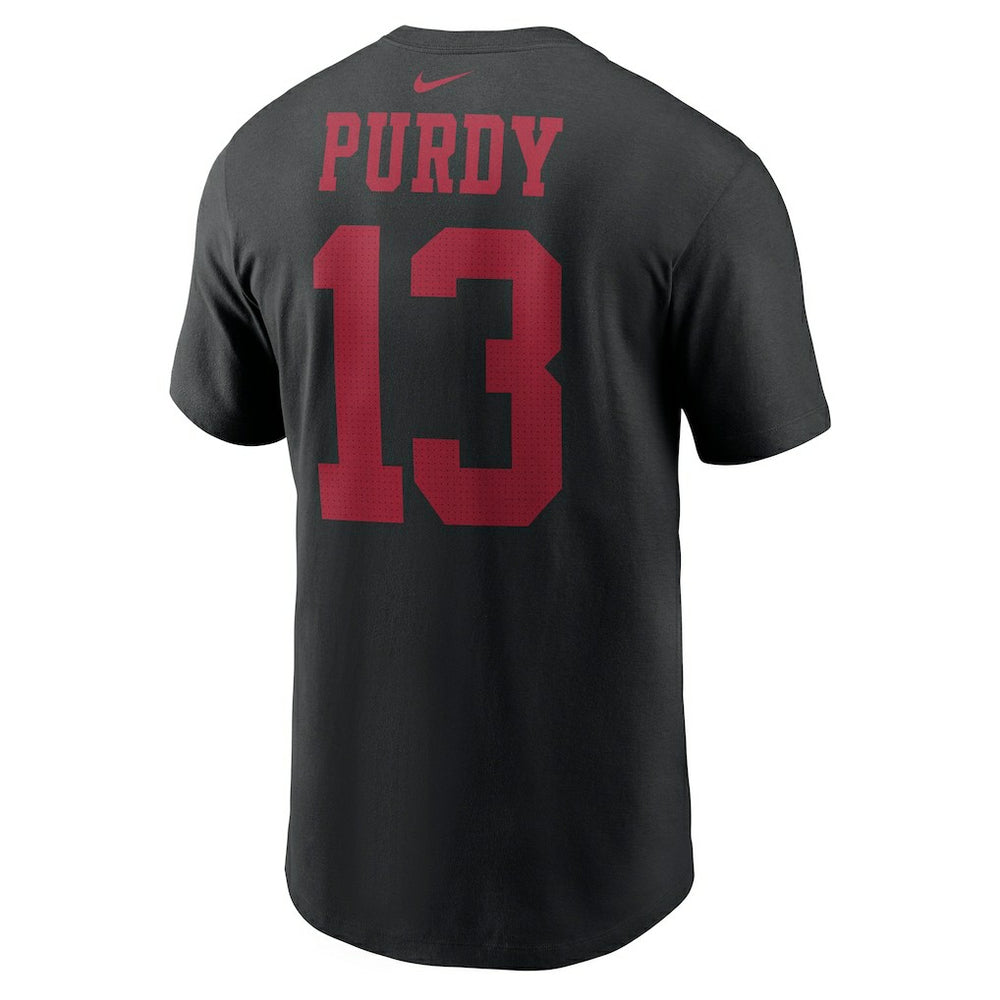 Brock Purdy San Francisco 49ers Player Name & Number T-Shirt - Black T-shirts