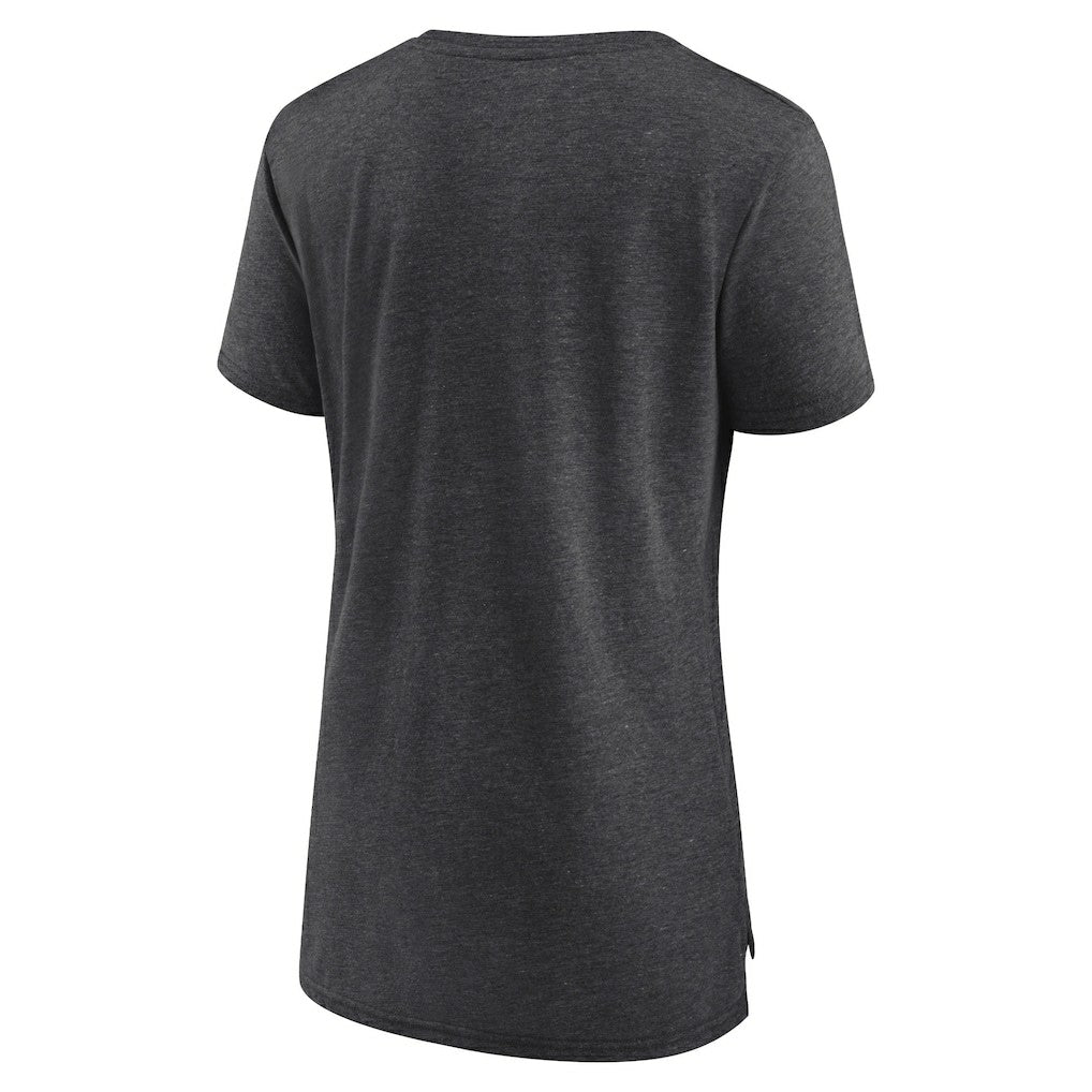 Jacksonville Jaguars Women's Our Pastime Tri-Blend T-Shirt - Heather Charcoal T-shirts