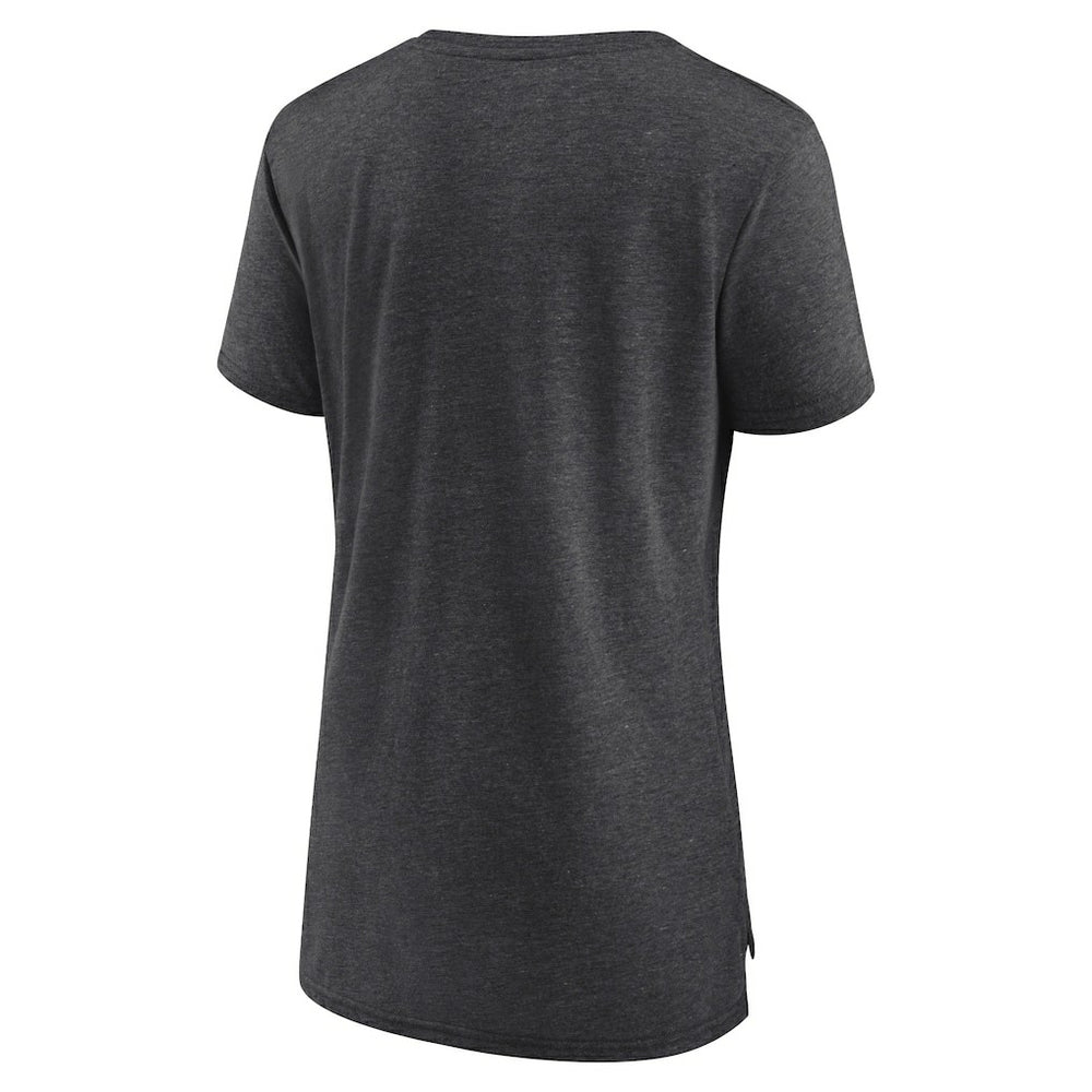 Jacksonville Jaguars Women's Our Pastime Tri-Blend T-Shirt - Heather Charcoal T-shirts