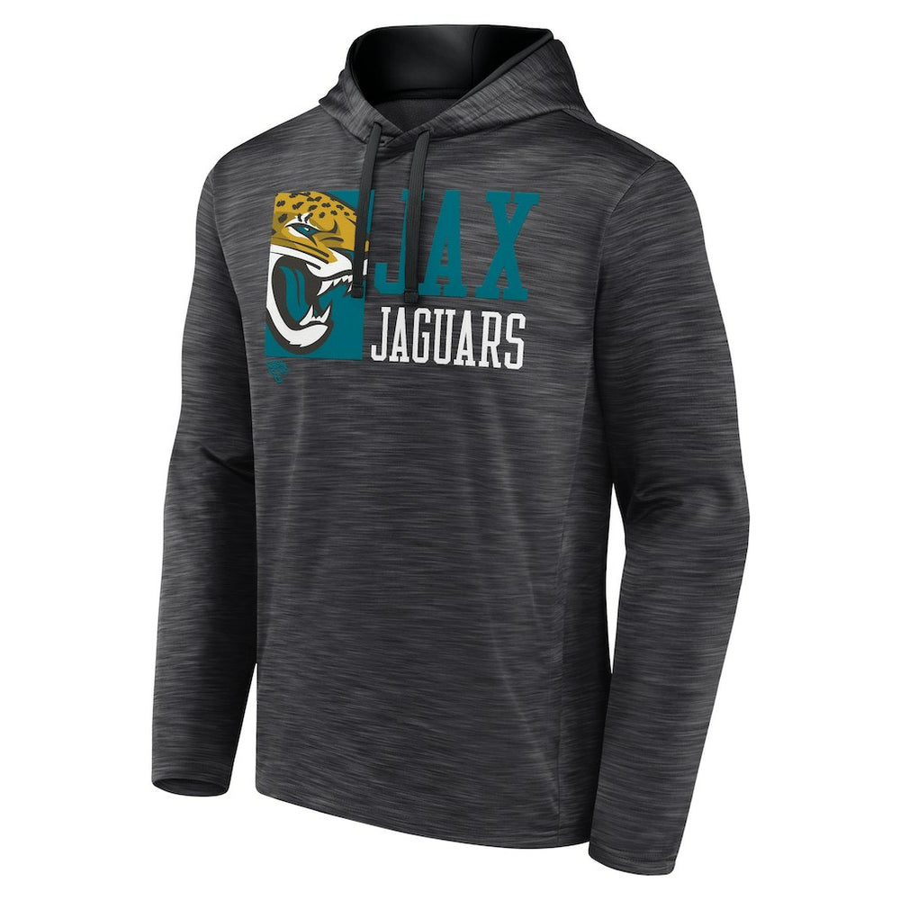 Jacksonville Jaguars Never Quit Hoodie - Heather Charcoal Hoodies