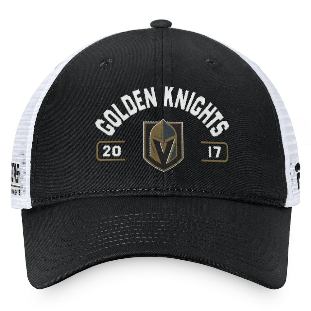 Vegas Golden Knights Fanatics Free Kick Trucker Adjustable Hat - Black/White | US 200542913