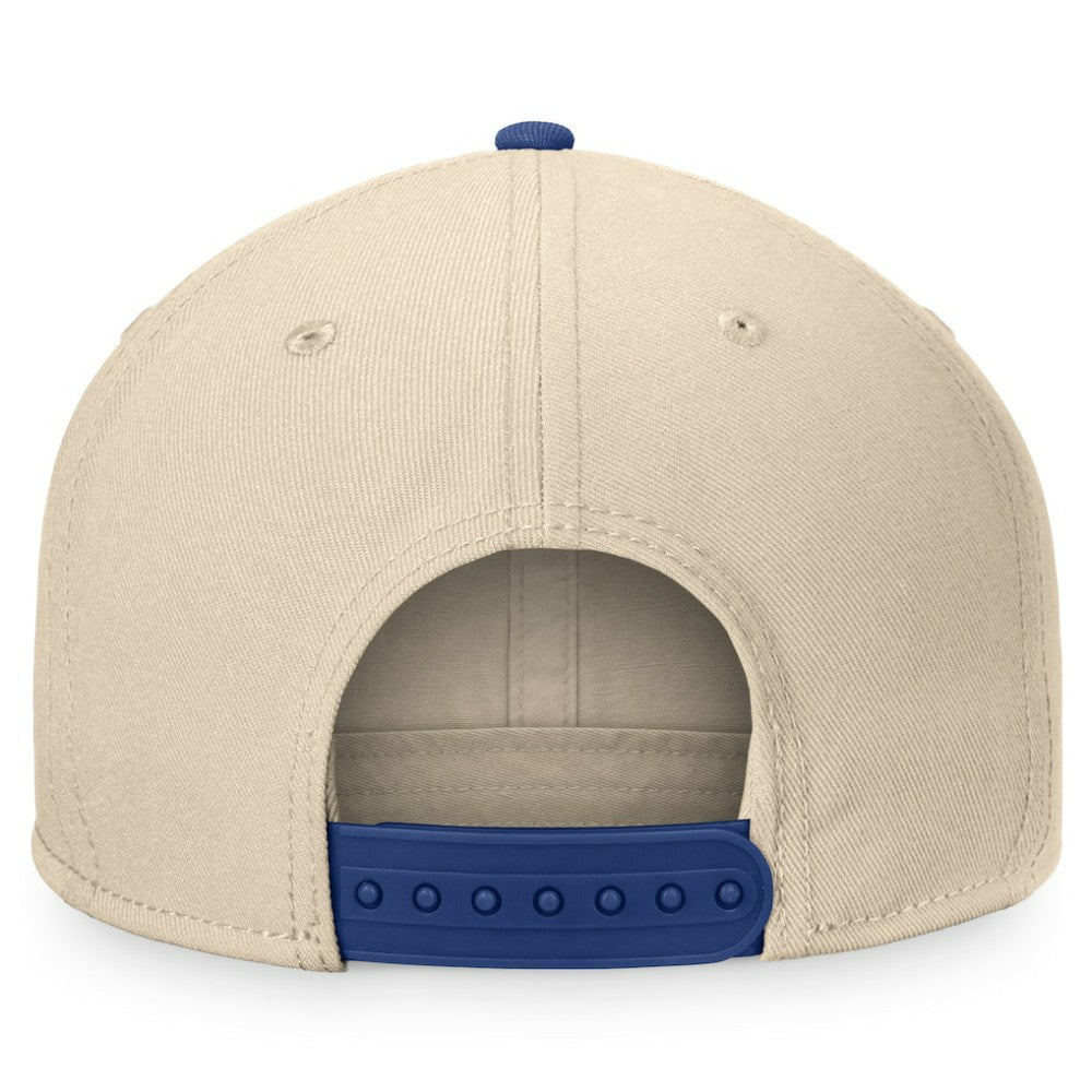 Toronto Maple Leafs Fanatics Goalaso Snapback Hat - Cream/Blue | US 200542924