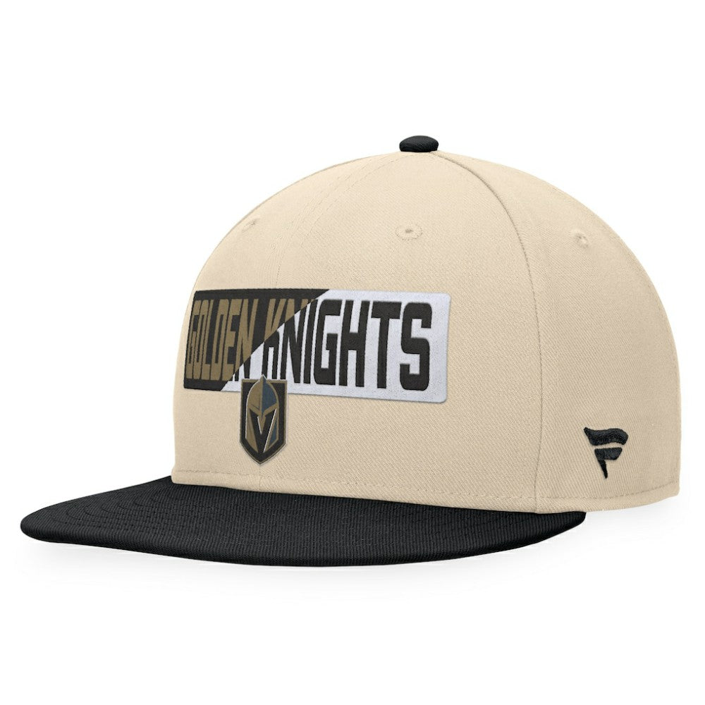 Vegas Golden Knights Fanatics Goalaso Snapback Hat - Cream/Black | US 200542925