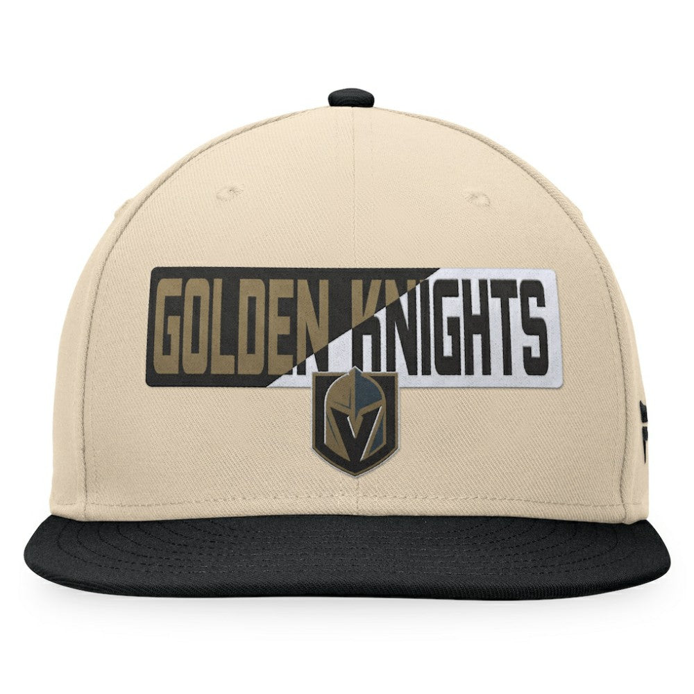 Vegas Golden Knights Fanatics Goalaso Snapback Hat - Cream/Black | US 200542925