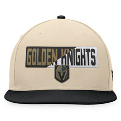 Vegas Golden Knights Fanatics Goalaso Snapback Hat - Cream/Black | US 200542925
