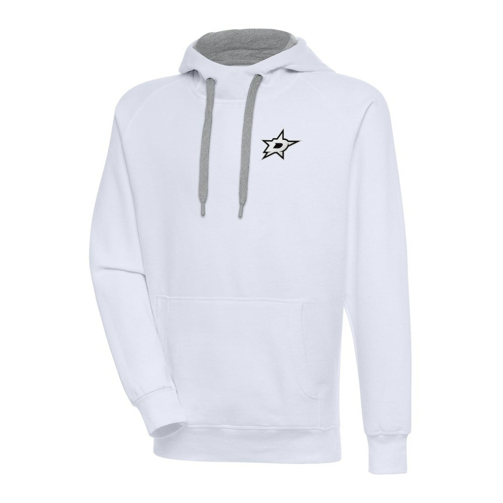 Dallas Stars Antigua Metallic Logo Victory Pullover Hoodie - White | US 200544173