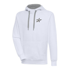 Dallas Stars Antigua Metallic Logo Victory Pullover Hoodie - White | US 200544173