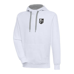 Vegas Golden Knights Antigua Metallic Logo Victory Pullover Hoodie - White | US 200544284