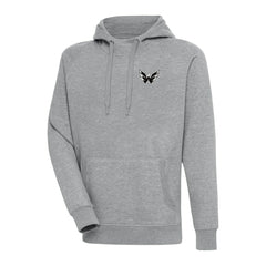 Washington Capitals Antigua Metallic Logo Victory Pullover Hoodie - Heather Gray | US 200544290