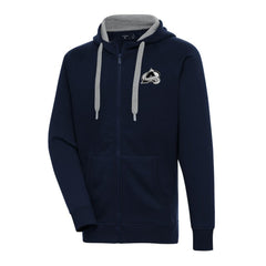 Colorado Avalanche Antigua Metallic Logo Victory Full-Zip Hoodie - Navy | US 200544453