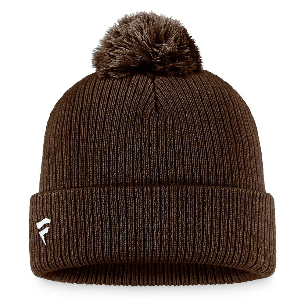 Cleveland Browns Women's Cuffed Knit Hat with Pom - Brown Hats