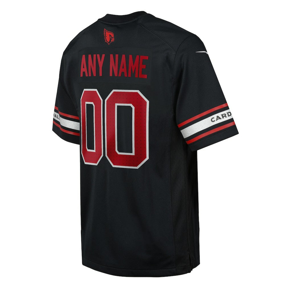 Arizona Cardinals Youth Alternate Custom Game Jersey - Black Jerseys