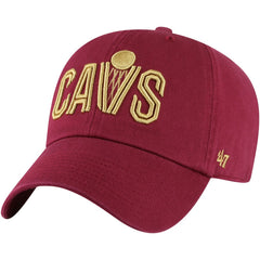 Cleveland Cavaliers '47 Core Wordmark Clean Up Adjustable Hat Wine - 47 brand