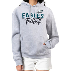 Philadelphia Eagles G-III 4Her by Carl Banks Women's Graphic Fleece Pullover Hoodie - Heather Gray Hoodies