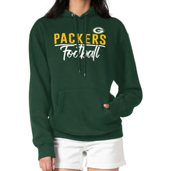 Green Bay Packers G-III 4Her by Carl Banks Women's Graphic Fleece Pullover Hoodie - Green Hoodies