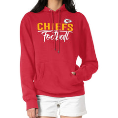 Kansas City Chiefs G-III 4Her by Carl Banks Women's Graphic Fleece Pullover Hoodie - Red Hoodies