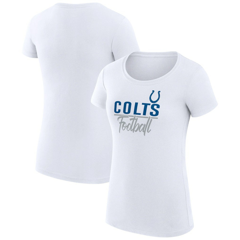 Indianapolis Colts G-III 4Her by Carl Banks Women's Team Graphic Fitted T-Shirt - White T-shirts