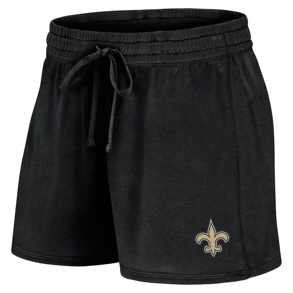 New Orleans Saints Women's Start to Finish T-Shirt & Shorts Combo Pack - Black T-shirts