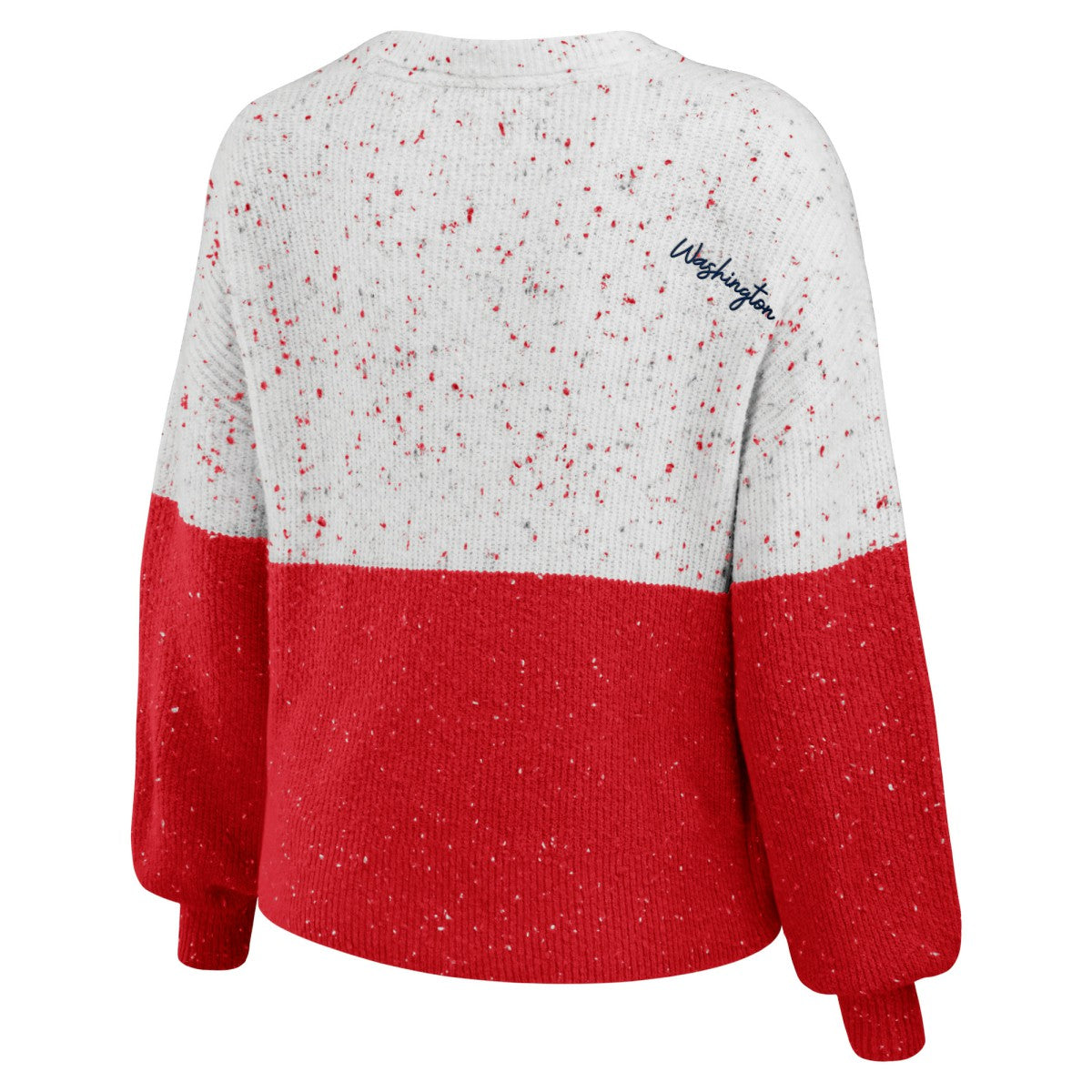 Washington Wizards WEAR by Erin Andrews Women's Color-Block Pullover Sweater White/Red