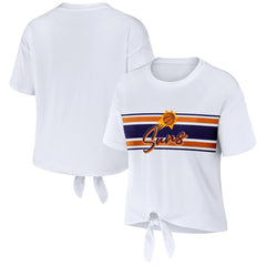 Phoenix Suns WEAR by Erin Andrews Women's Tie-Front T-Shirt White outlet