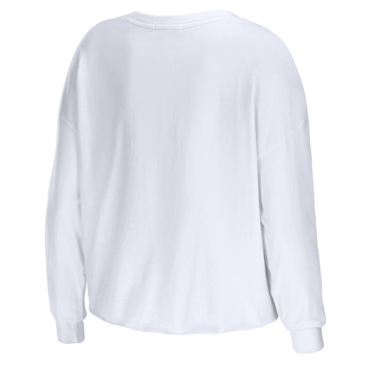Los Angeles Lakers WEAR by Erin Andrews Women's Cropped Long Sleeve T-Shirt White outlet