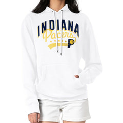 Indiana Pacers G-III 4Her by Carl Banks Women's Filigree Logo Pullover Hoodie - White
