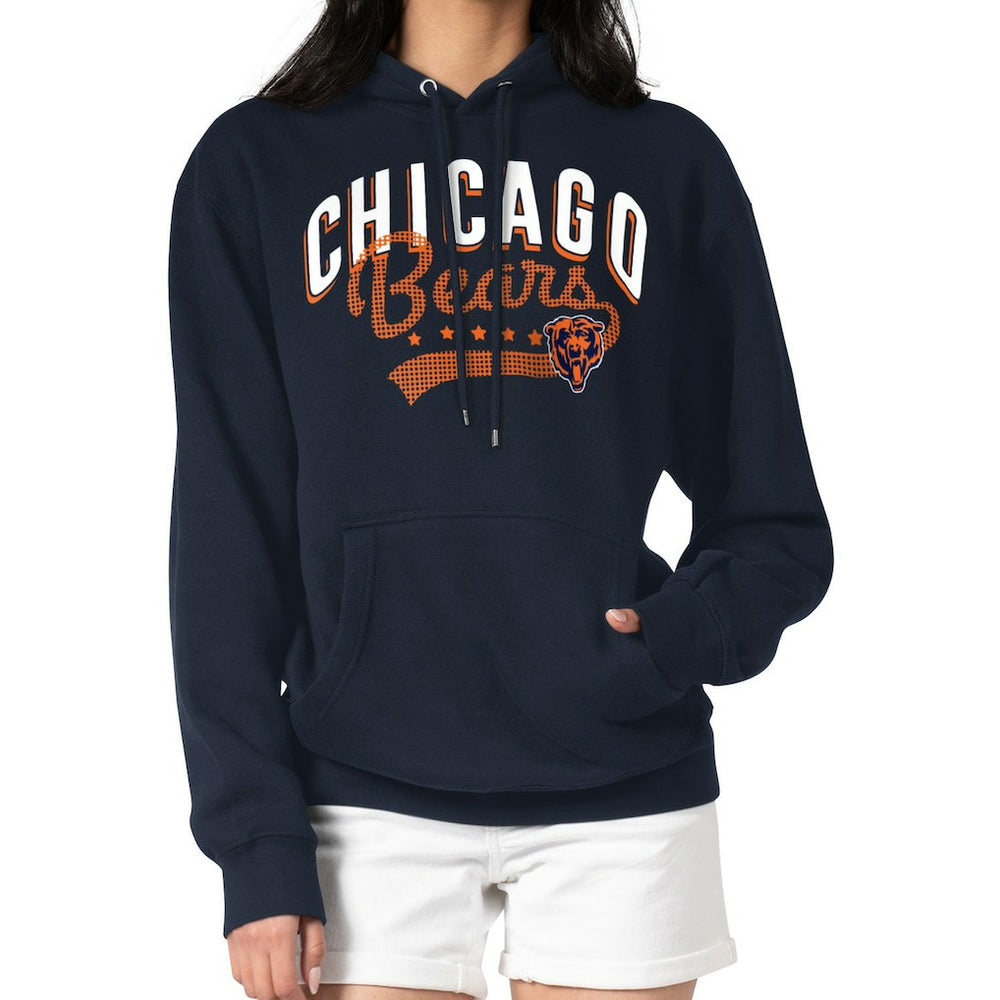 Chicago Bears G-III 4Her by Carl Banks Women's Filigree Logo Pullover Hoodie - Navy