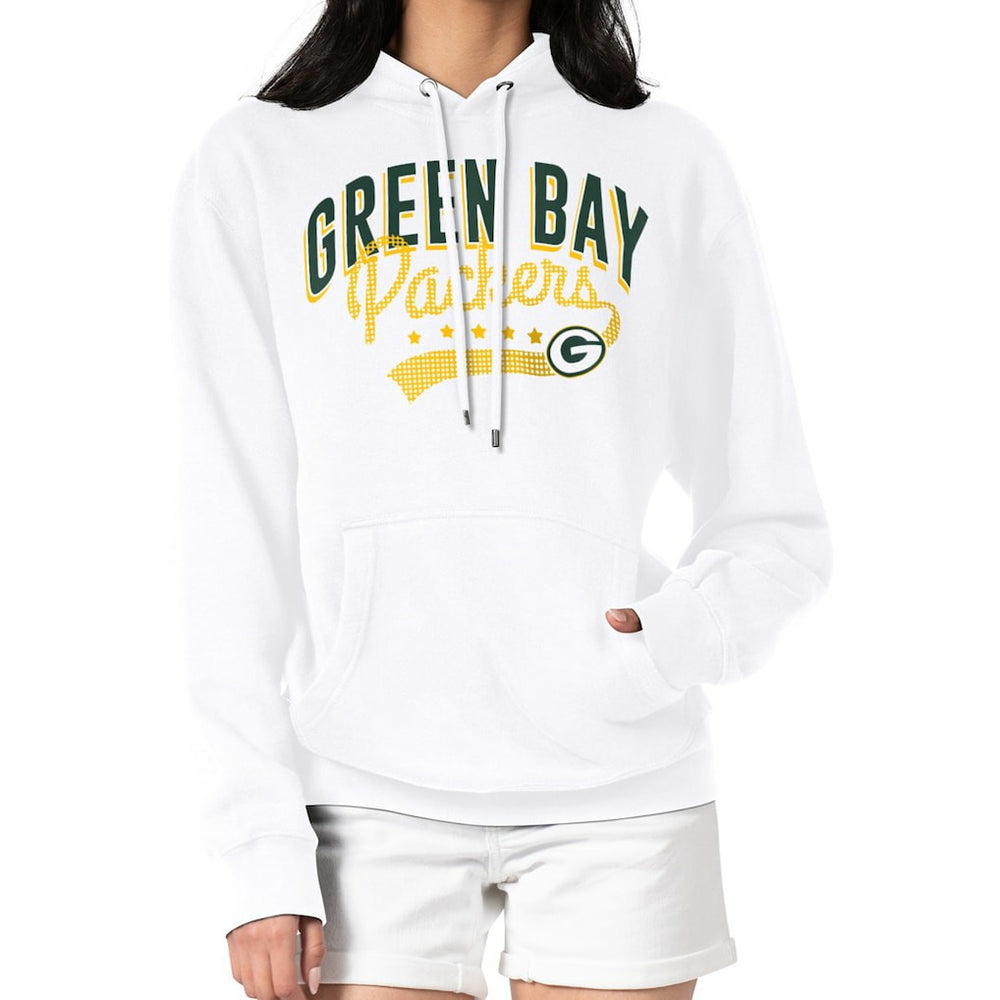 Green Bay Packers G-III 4Her by Carl Banks Women's Filigree Logo Pullover Hoodie - White
